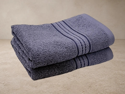 Raaya CloudSoft Graphite Lilac Hand Towel Pair