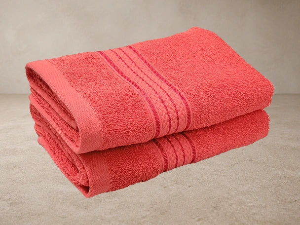 Raaya CloudSoft Coral Hand Towel Pair