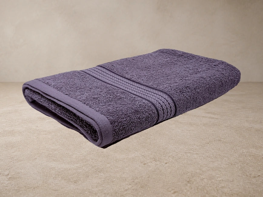 Raaya CloudSoft Graphite Lilac Bath Towel