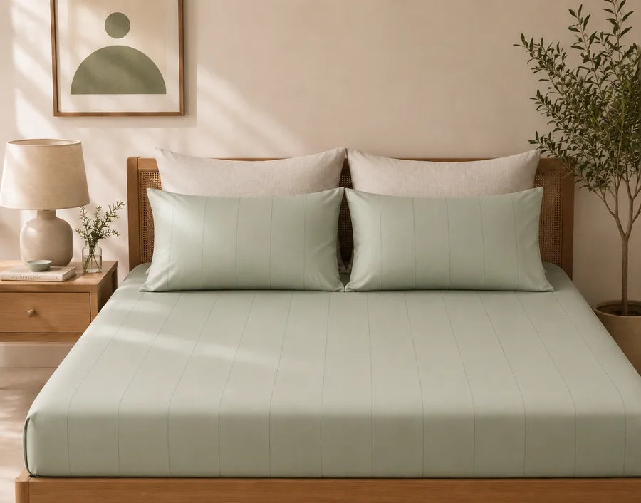 Airy Percale Bedsheet - Queen