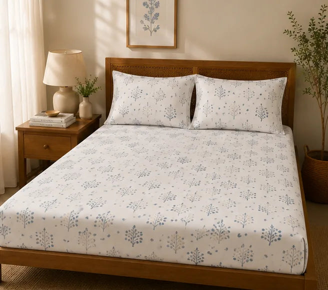 Blue Spring Bedsheet - King