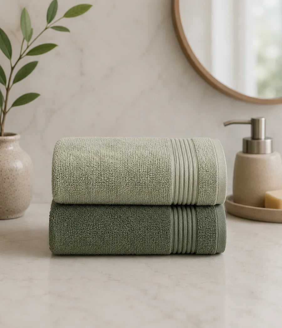 Combed Cotton Hand Towel Set