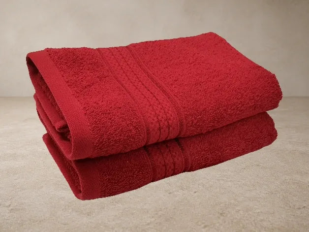 Raaya CloudSoft Deep Wine Hand Towel Pair