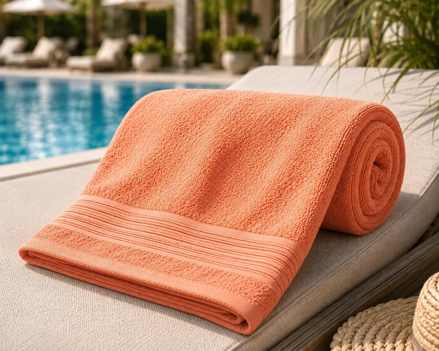 Solid Cotton Beach Towel