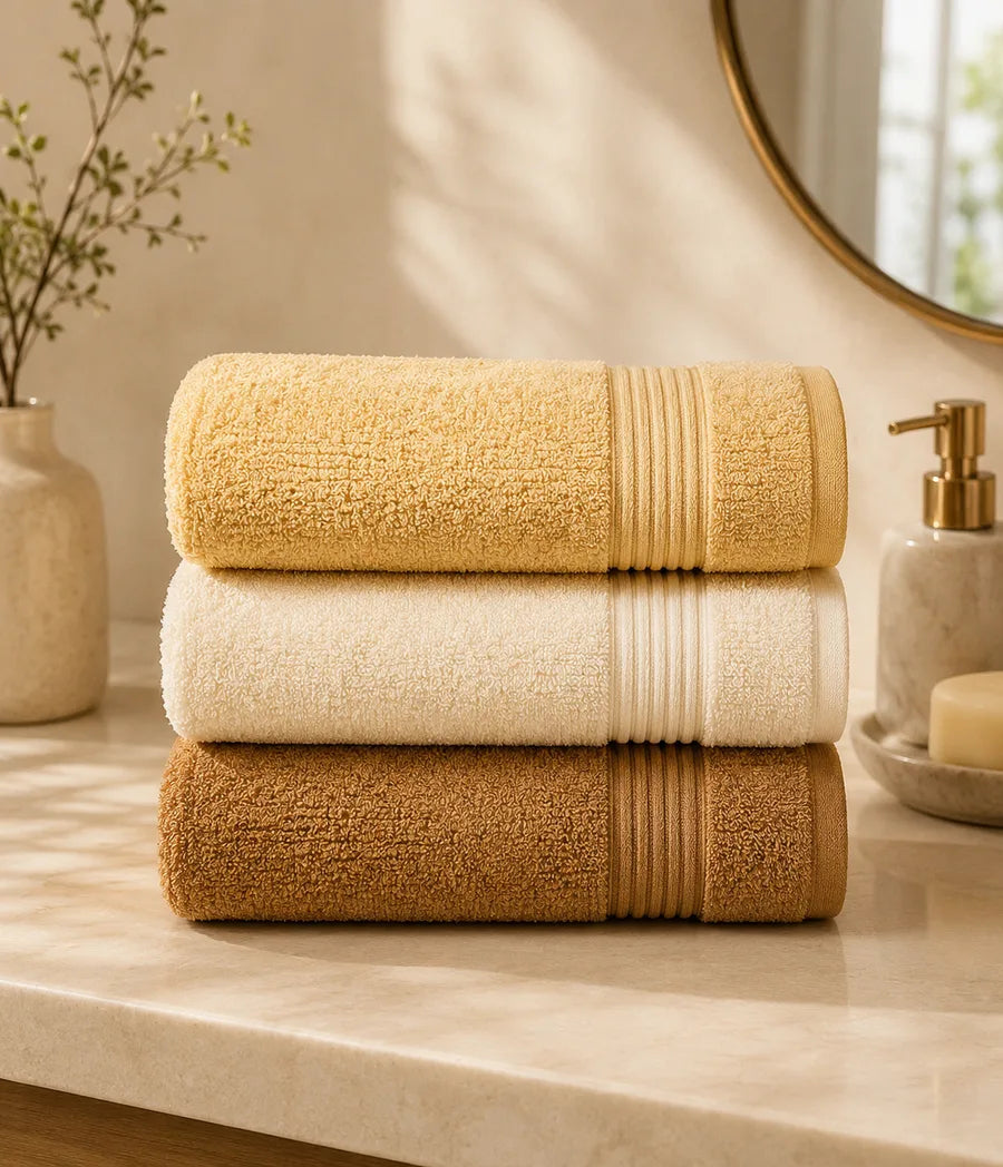 Textured Cotton Bath Towel